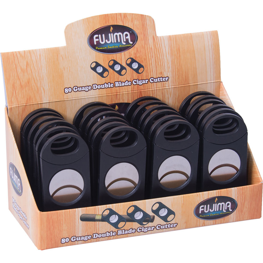 Fujima 80 Gauge Double Blade Cigar Cutter 24pcs