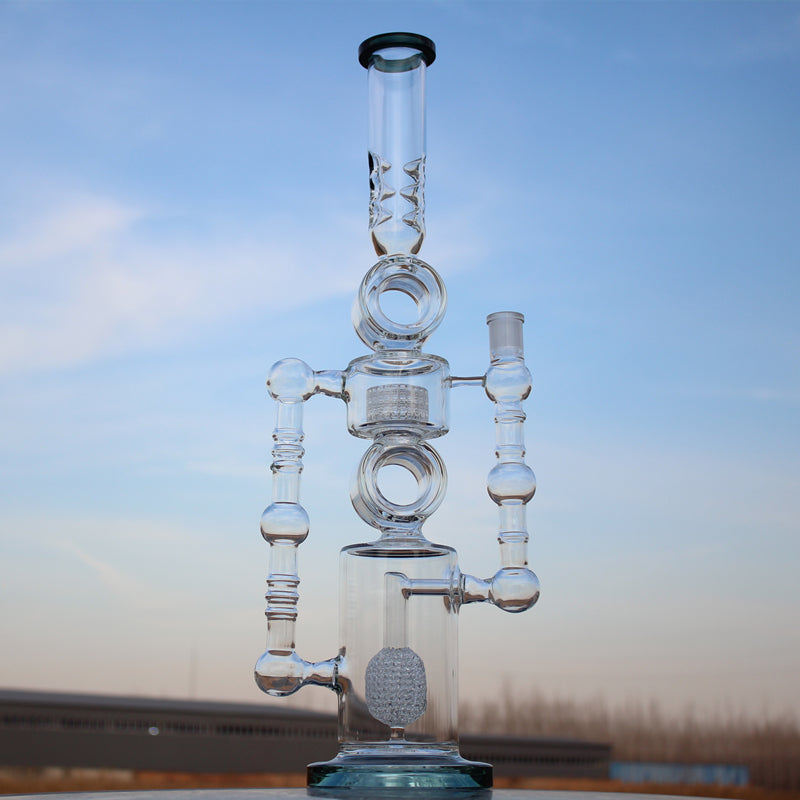 Desert Robot | 22" Glass Recycler-style w/ Dual Percolator