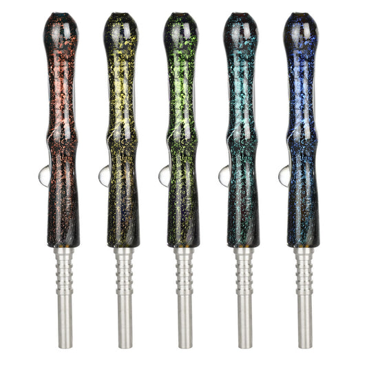 Pulsar Galaxy Glass Dab Straw - 6.5" / Colors Vary