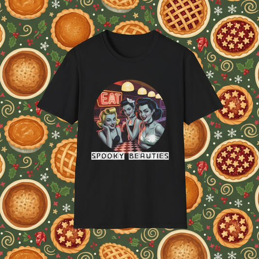 Spooky Beauties EAT Diner Pin-ups | Vintage Aesthetic Tee