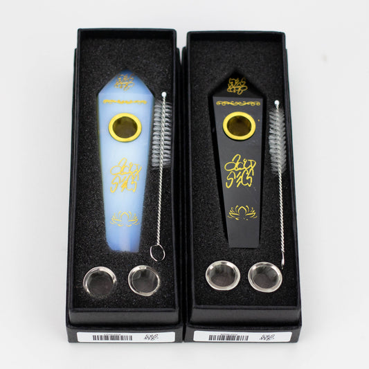 Acid Secs | Custom Golden Engraving Pipe with Choke