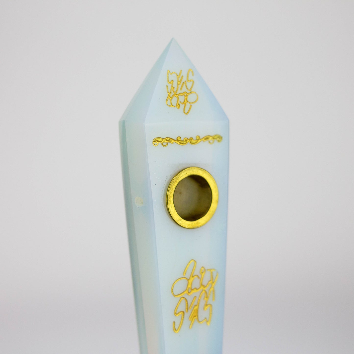 Acid Secs | Custom Golden Engraving Pipe with Choke