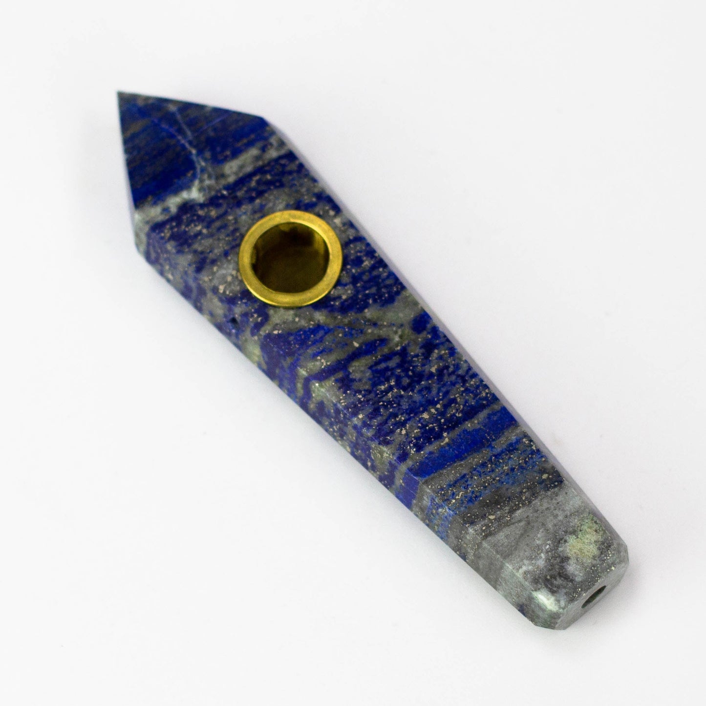 Lapis Lazuli Crystal Pipe with Choke