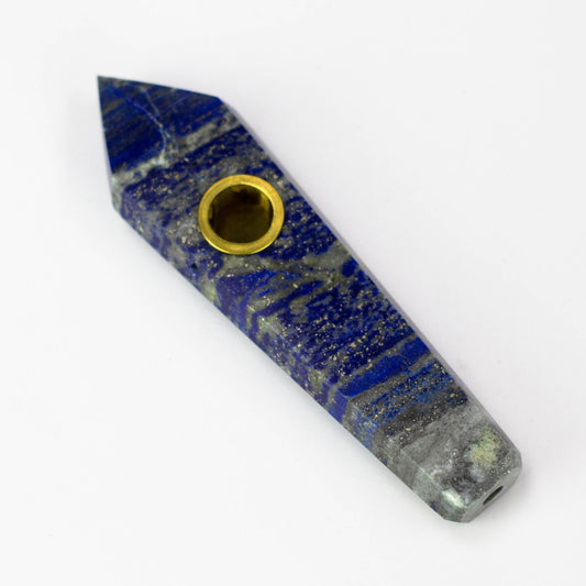 Lapis Lazuli Crystal Pipe with Choke