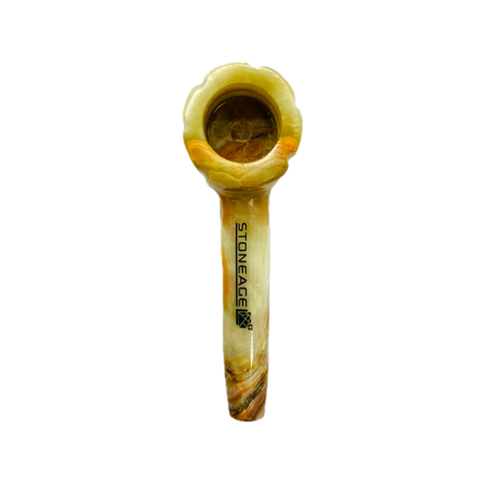 StoneAge | 4" Handmade Tobacco Smoking Pipe – Model: Bowl Design, Includes Gift Box