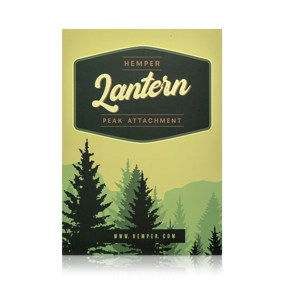 Hemper Bowlman Lantern Puffco Peak Glass Recycler Top