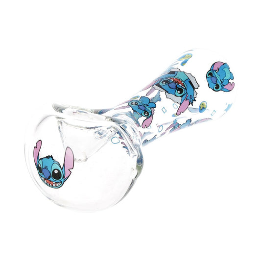 Little Blue Creature Glass Spoon Pipe - 4.5" 3ct