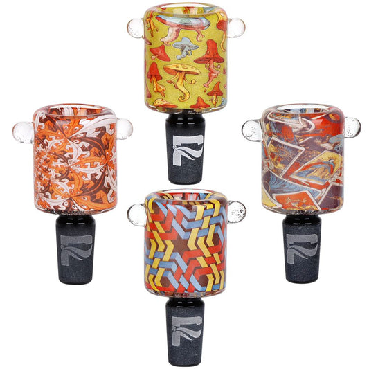 12ct Pulsar Inside Print 14mm M Herb Slide - Design Series 4 | Display