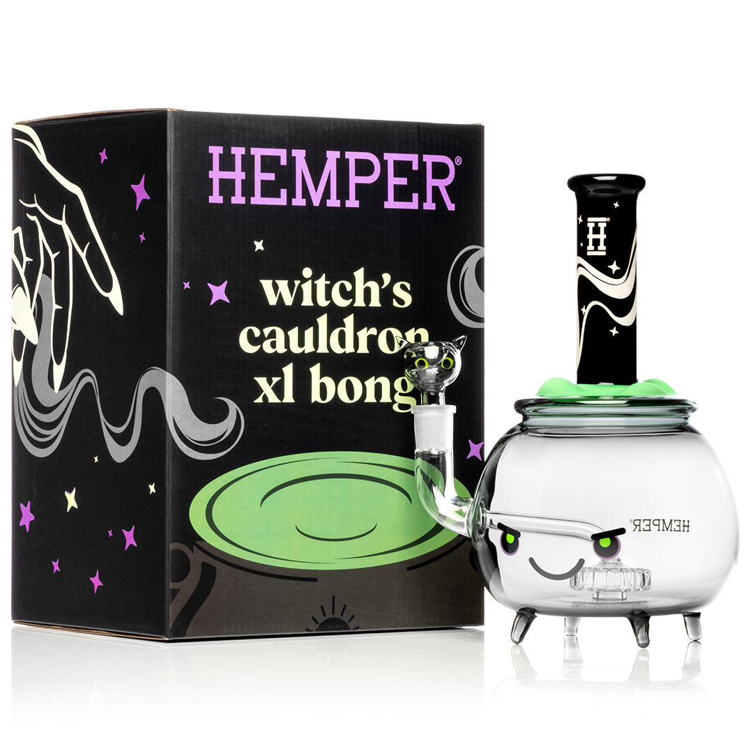 HEMPER XL Witchy Cauldron Bong 9"