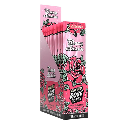 10ct Blazy Susan Rose Cones 2-pks | Display