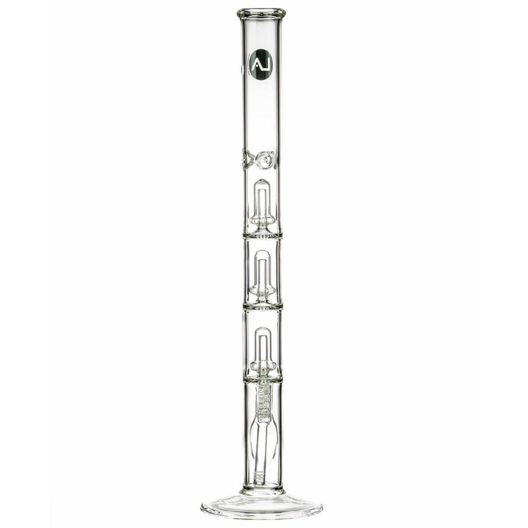 LA Pipes 24” 5mm Thick Triple Showerhead Straight Tube Bong