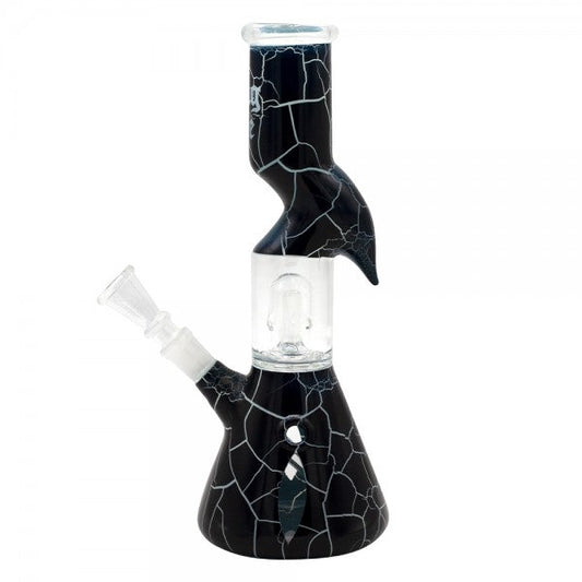 Thug Life | 10" Crackled Look Glass Water Pipe
