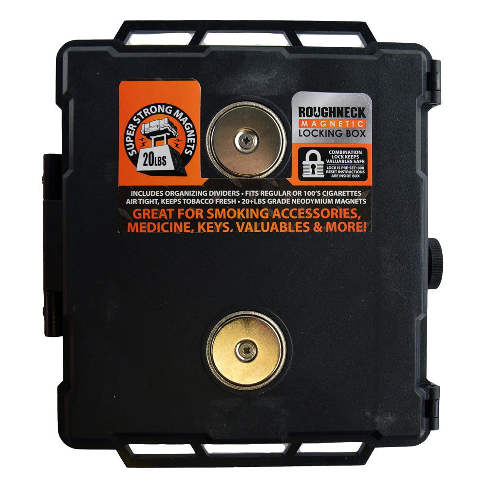 Roughneck Magnetic Locking Box - 6"x5.5" 6pcs