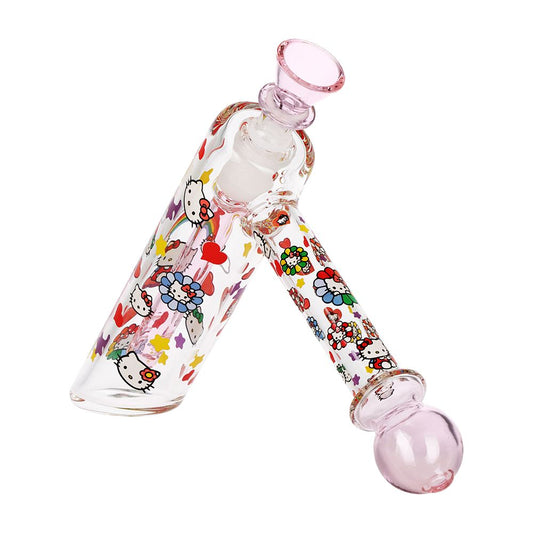 Happy Feels Kitty Glass Bubbler - 6" / 14mm F