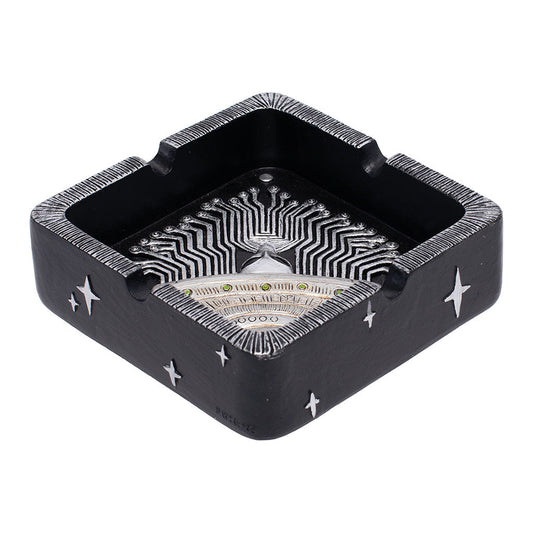 SILVER UFO ASHTRAY