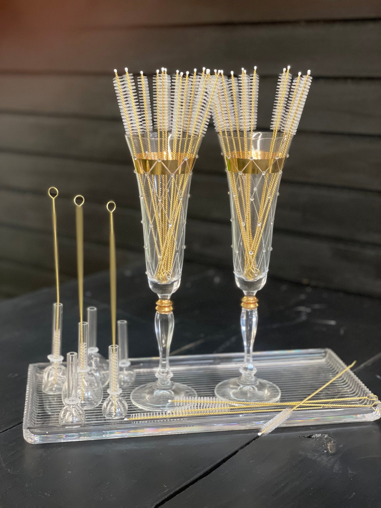 Gold Pipe Cleaning Brush