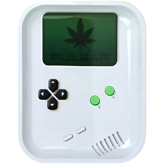 Pulsar Design Series Large Metal Rolling Tray - Weedboy / 13"x11"