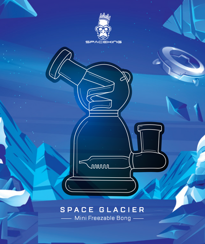 Space King Glass Space Glacier Freezable Bong