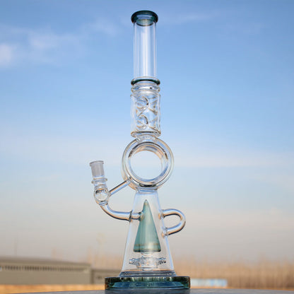 18.5" Desert Robot | Glass Recycler-style w/ Donut Percolator