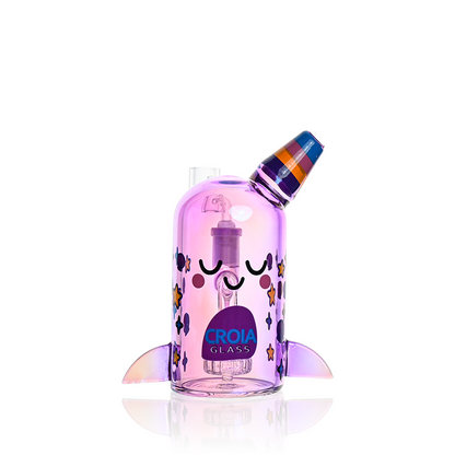 Cute Narwhal D@b R|g – Mini Showerhead Perc R°g | Croia Glass