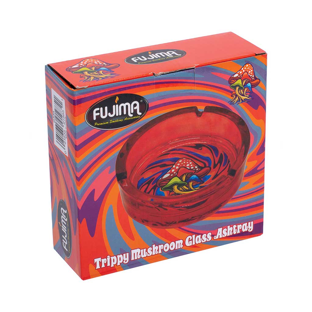 RED TRIPPY MUSHROOM GLASS ASHTRAY | Valentine's