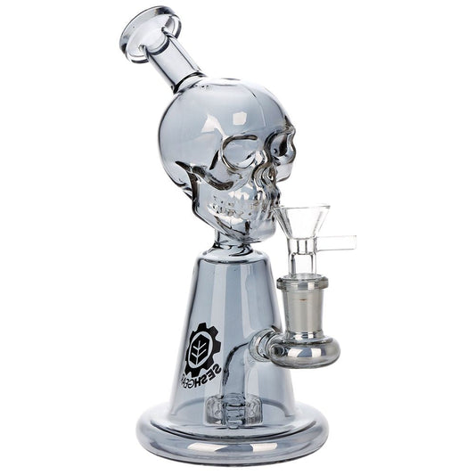 SeshGear Ancient Skullz Glass Water Pipe - 7.5" / 14mm F