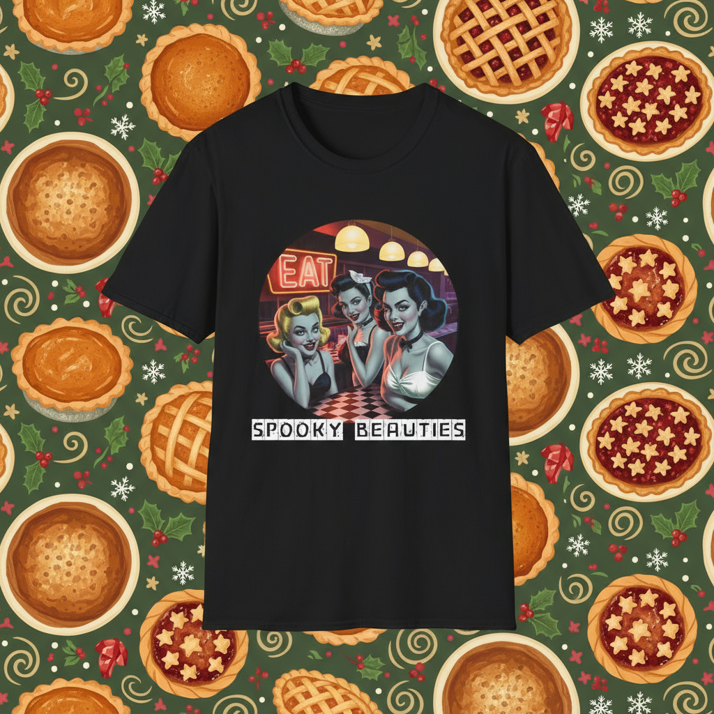 Spooky Beauties EAT Diner Pin-ups | Vintage Aesthetic Tee