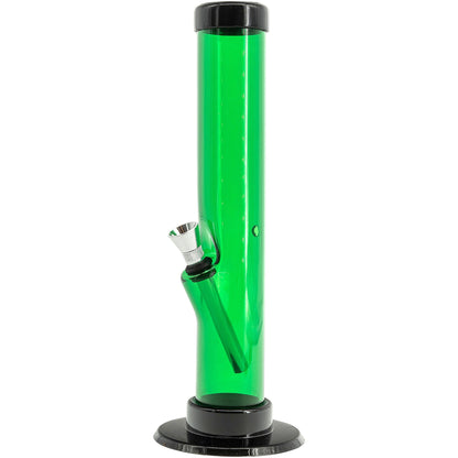 JM Enterprises 6-9-12" Acrylic Straight Tube Bong - Multiple Colors