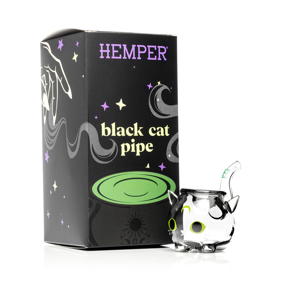 HEMPER 3" Black Cat Handpipe