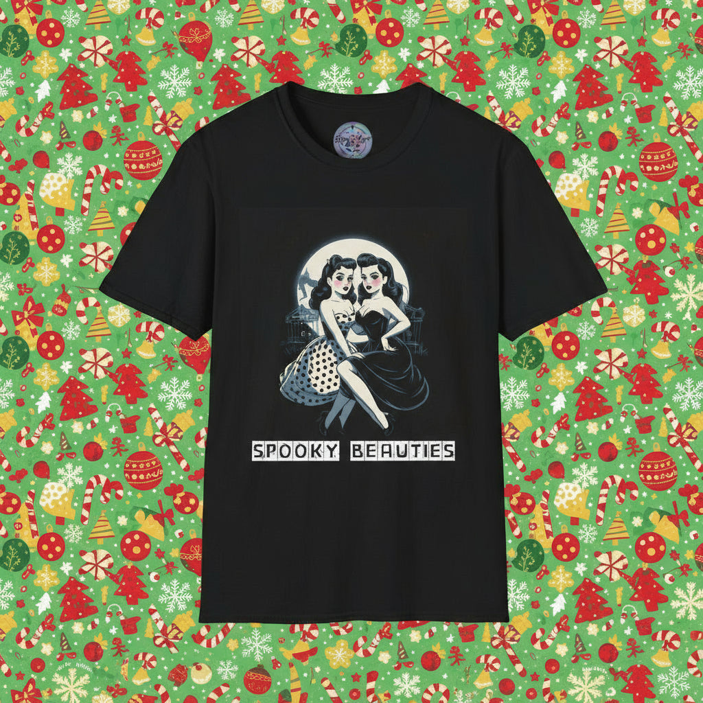 Spooky Beauties Pin-up Sweethearts | Vintage Aesthetic Tee