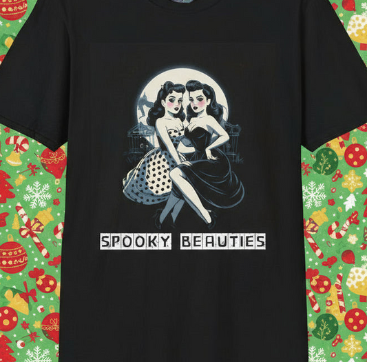 Spooky Beauties Pin-up Sweethearts | Vintage Aesthetic Tee