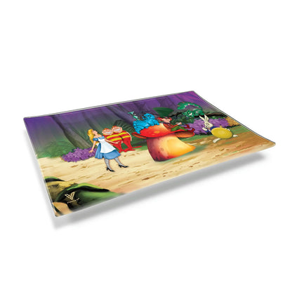 ALICE MUSHROOM GLASS TRAY