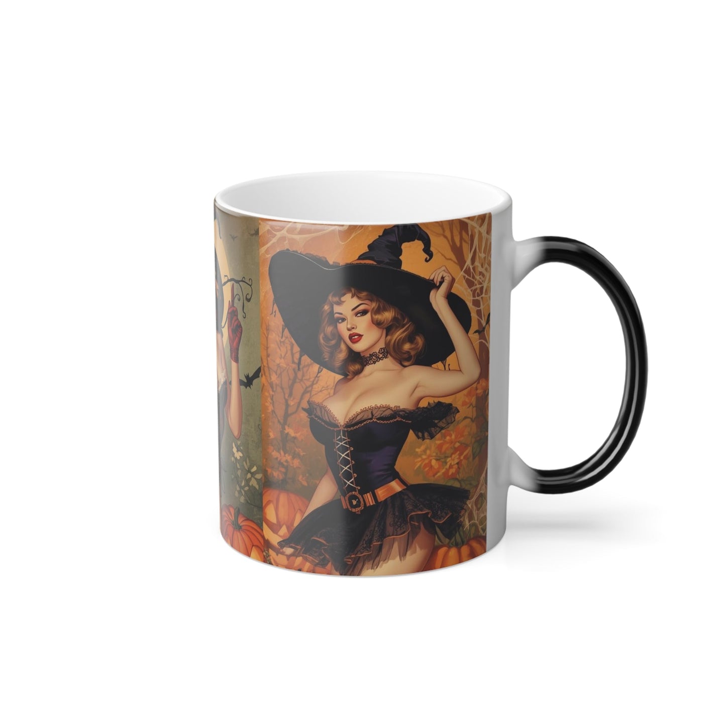 Spooky Beauties Retro Halloween Glamour Pin-Ups - Color Changing Mug