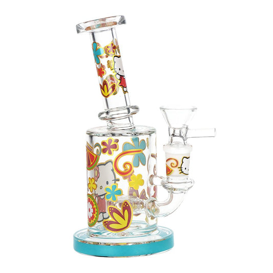 Salutations Hello Kitty Glass Water Pipe | 6.25" | 14mm F