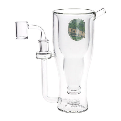 Pulsar Brewing Co Smokeable Beer Mug Glass Dab Rig - 8.5" / 14mm F / 330ml