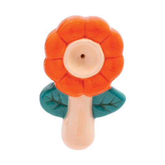 FLOWER CERAMIC PIPE - WACKY BOWLZ