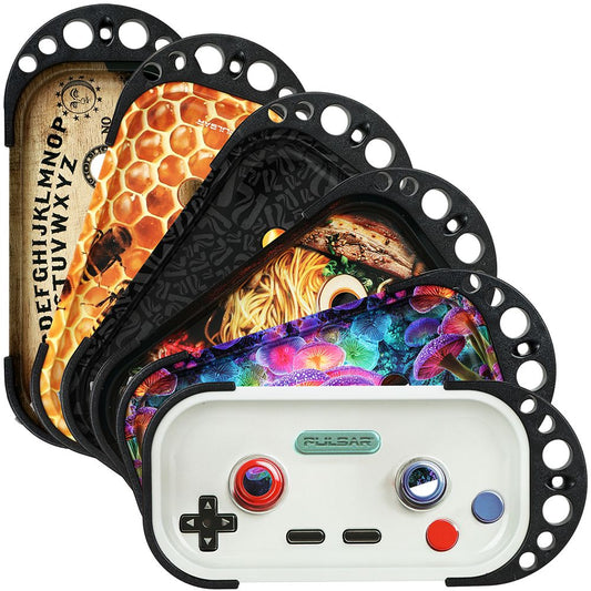 6CT DISPLAY - Pulsar Elevated Cone Rolling Tray Console Assortment 2 - 9.25"x4.2" / Assorted Designs