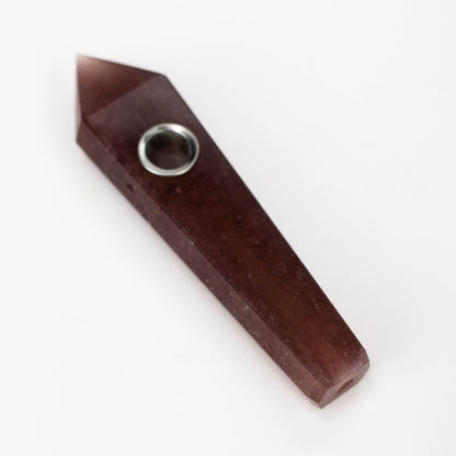 Acid Secs - Crystal Stone Smoking Pipe with choke hole