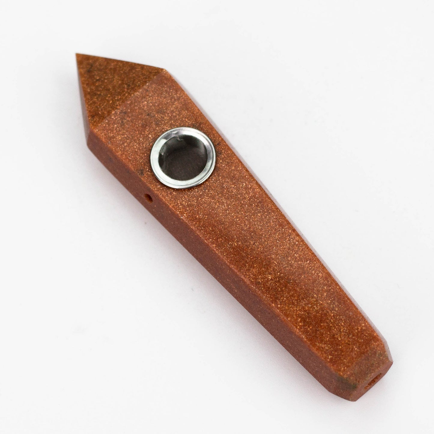 Acid Secs | Golden Stone Crystal Pipe with Choke