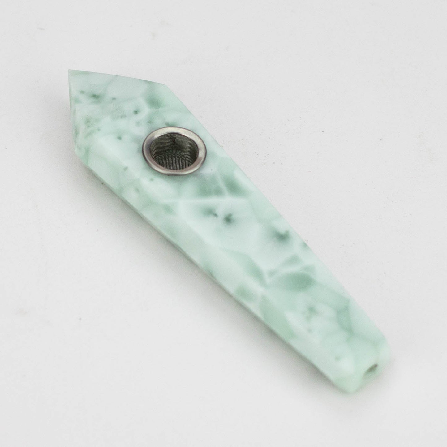 Acid Secs | Snow Green Crystal Pipe with Choke