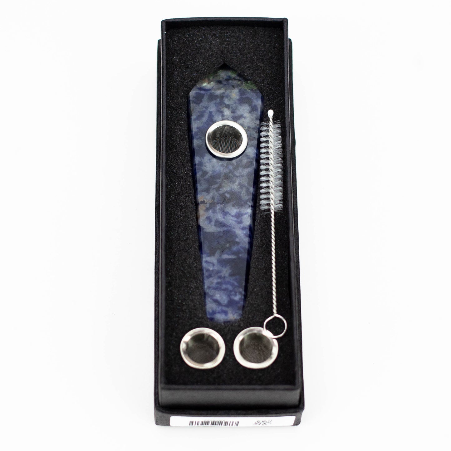 Acid Secs | Blue Dot Stone Crystal Pipe with Choke