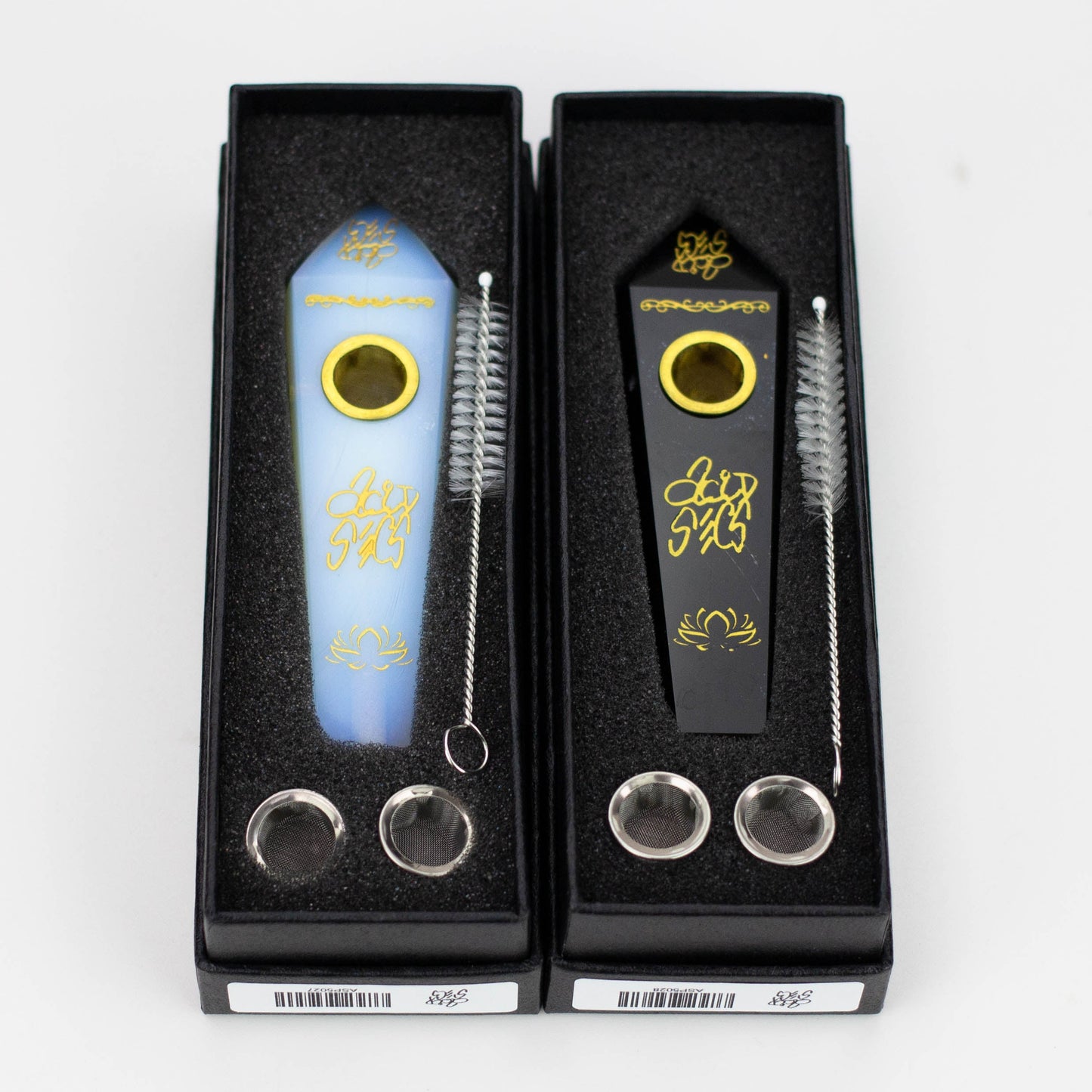 Acid Secs |  Custom Golden Engraving Pipe with Choke