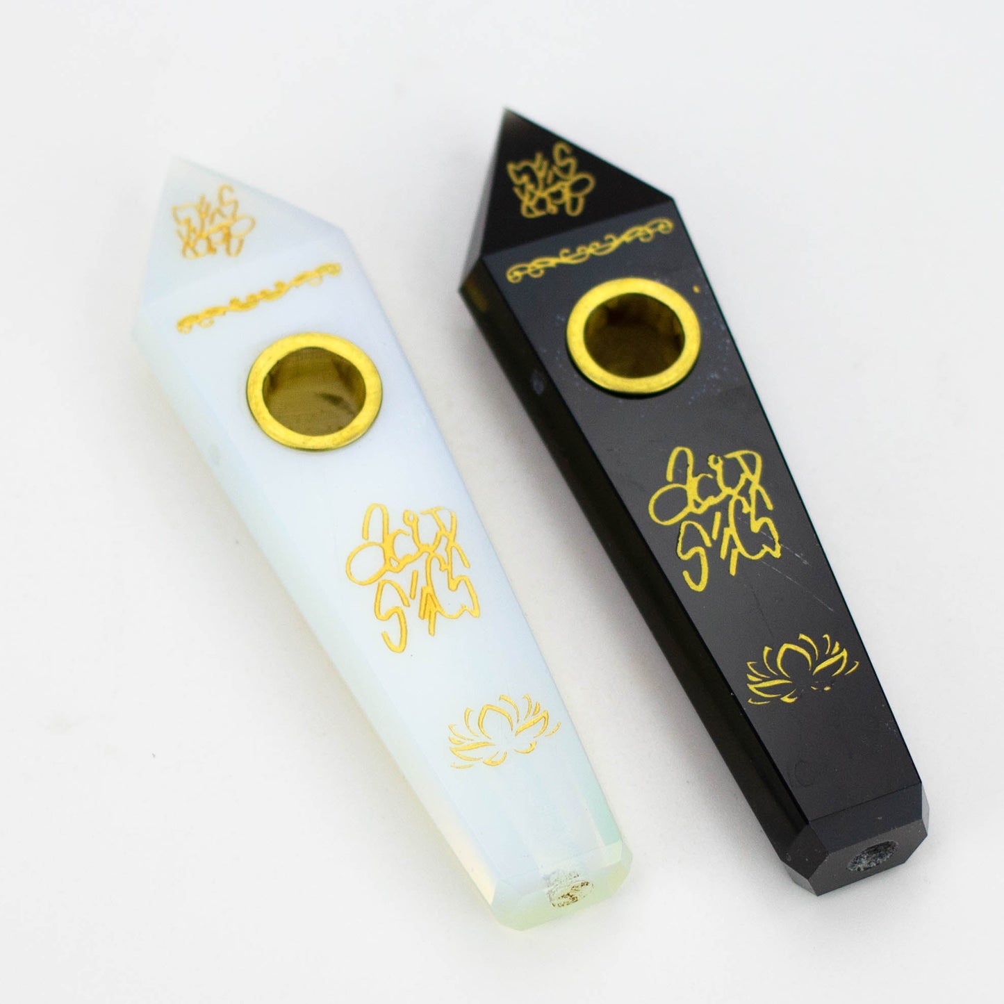 Acid Secs |  Custom Golden Engraving Pipe with Choke