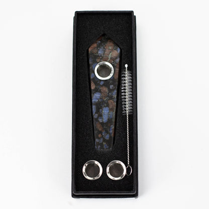 Glaucophane Crystal Pipe with Choke