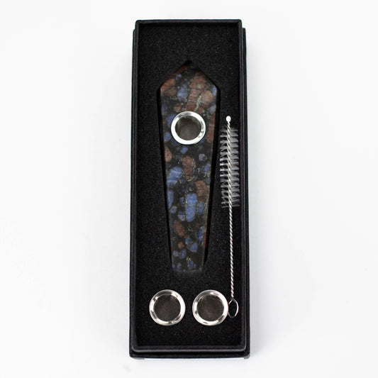 Glaucophane Crystal Pipe with Choke