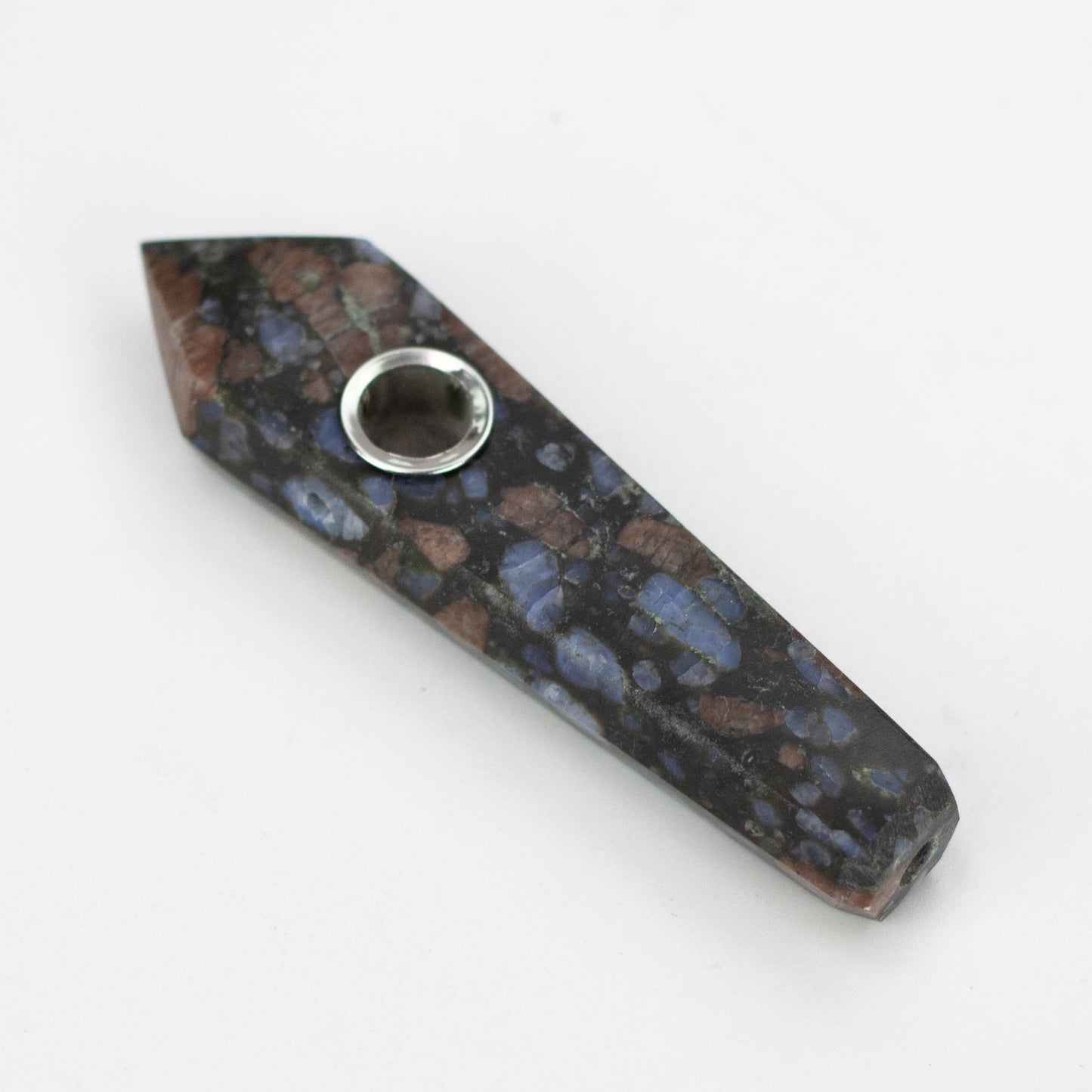 Glaucophane Crystal Pipe with Choke