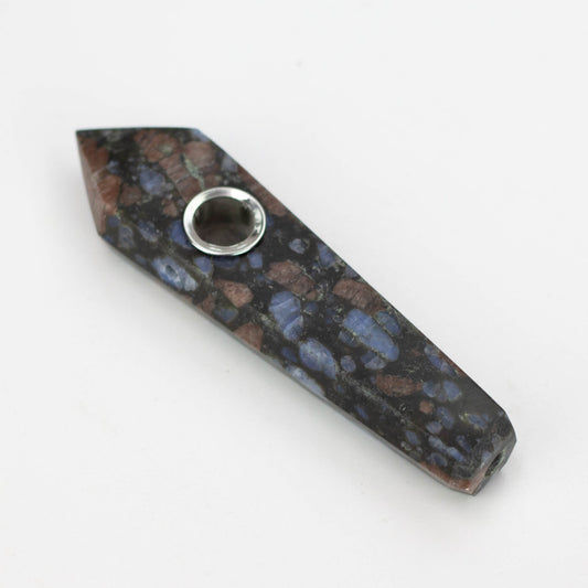 Glaucophane Crystal Pipe with Choke