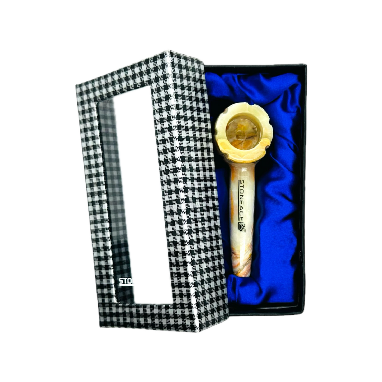 StoneAge | 4" Handmade Tobacco Smoking Pipe – Model: Bowl Design, Includes Gift Box