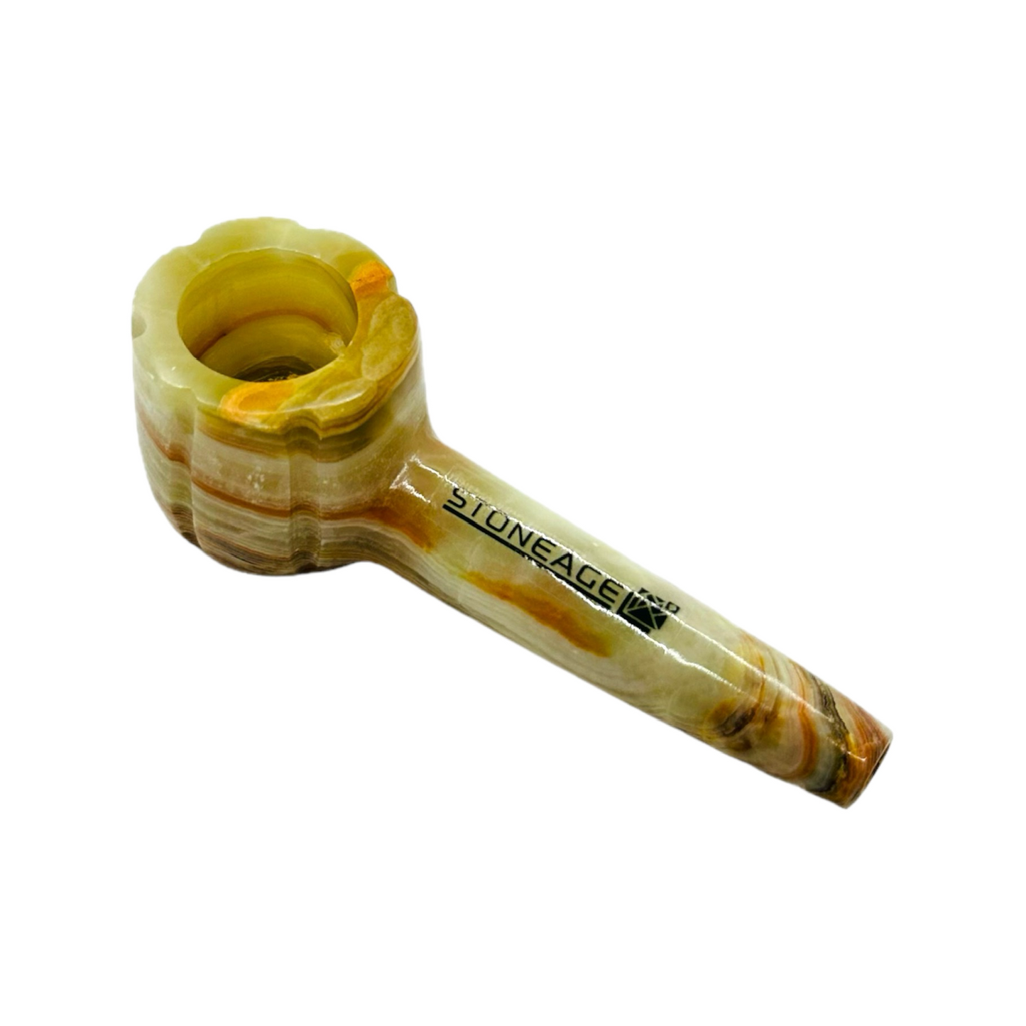 StoneAge | 4" Handmade Tobacco Smoking Pipe – Model: Bowl Design, Includes Gift Box