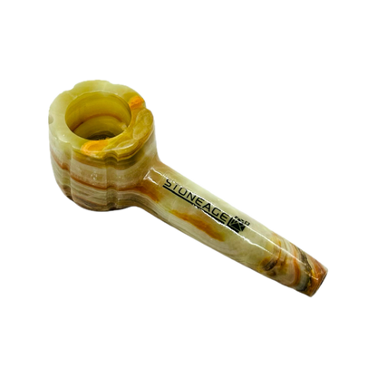 StoneAge | 4" Handmade Tobacco Smoking Pipe – Model: Bowl Design, Includes Gift Box